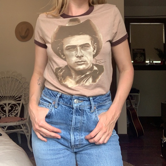 Vintage James Dean Fitted Tshirt - Picture 2 of 3
